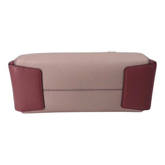 Michael Kors Mercer Belted MD Satchel Pink Blush Pebbled Leather Bag NWT - Picture 8 of 12